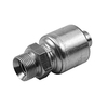 MegaCrimp hose coupling straight male BSP fixed thread 60° inverted cone MBSPP